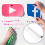 Magnetic whiteboard wallpaper