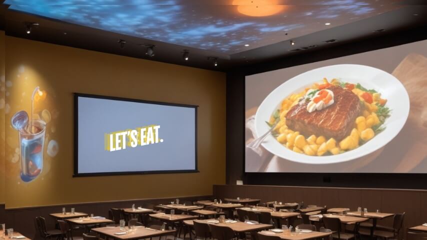 projection screen wall paint for hospitality